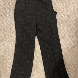 Vintage Talbots Women's Black Plaid Trousers